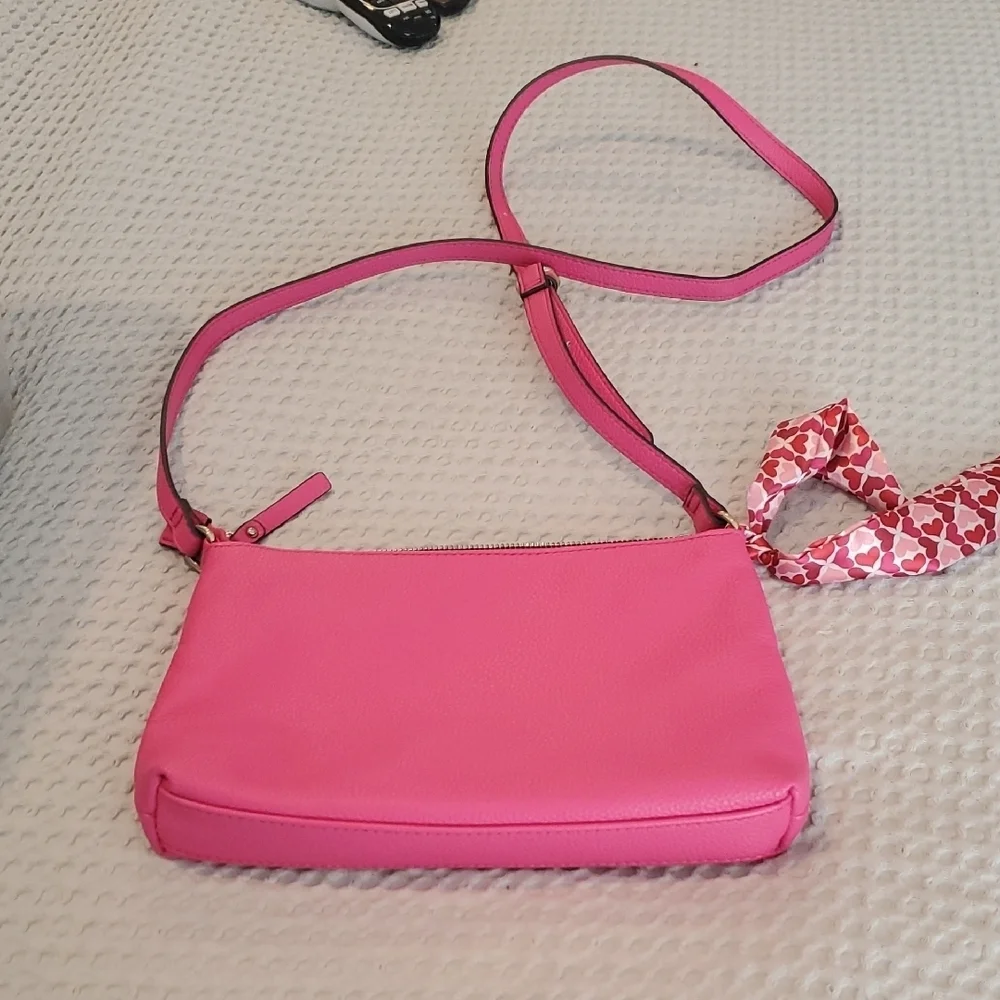 Nanette Lepore Pink Crossbody Bag with Detachable Strap (30) - Picture 3 of 12